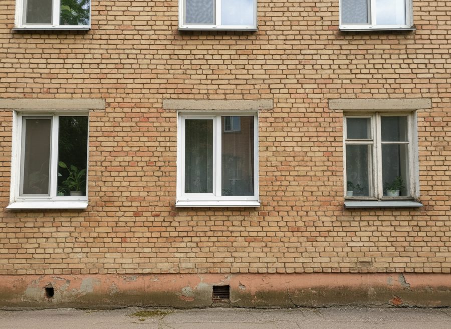 Пластиковые окна в хрущёвке — кирпичная пятиэтажка